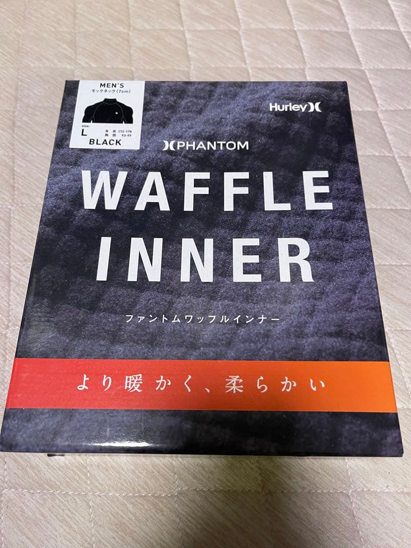 新品・未使用 Hurley WAFFLE INNER メンズ BLACK Ｌ