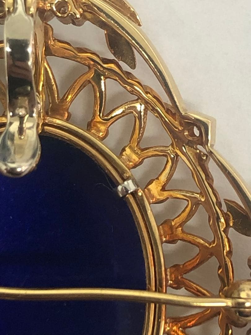 梶光夫 K18 pt900 ダイヤモンド ペンダント トップ ブローチ