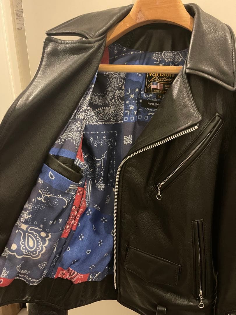 VANSONダブルライダース　サイズS ナノユニバース別注