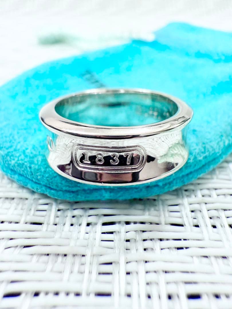 ティファニー　ナローリング　指輪　10.5号　研磨済み　1837 TIFFANY