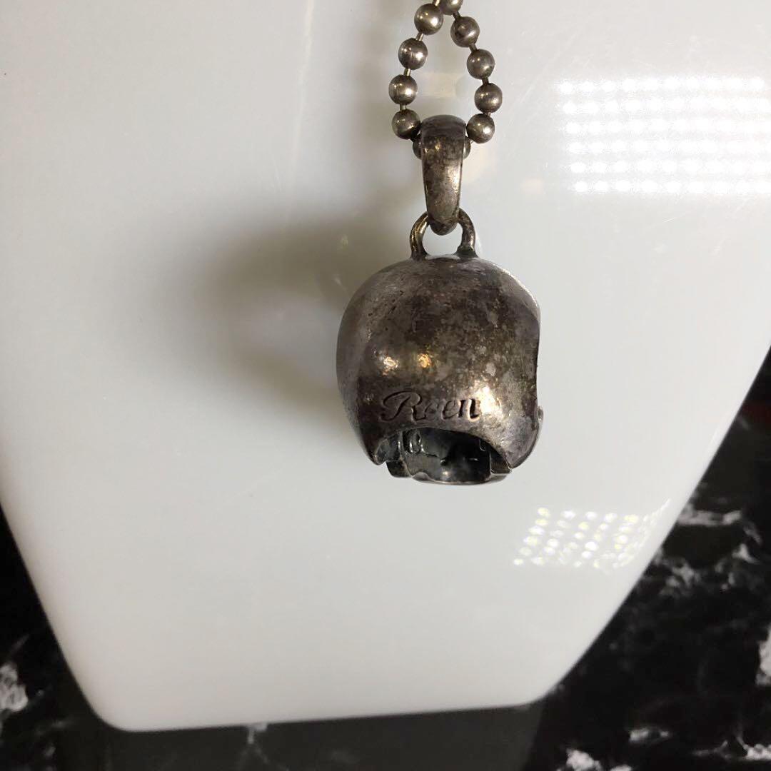 ロエン Roen Silver 925 スカル ボールチェーン ネックレス