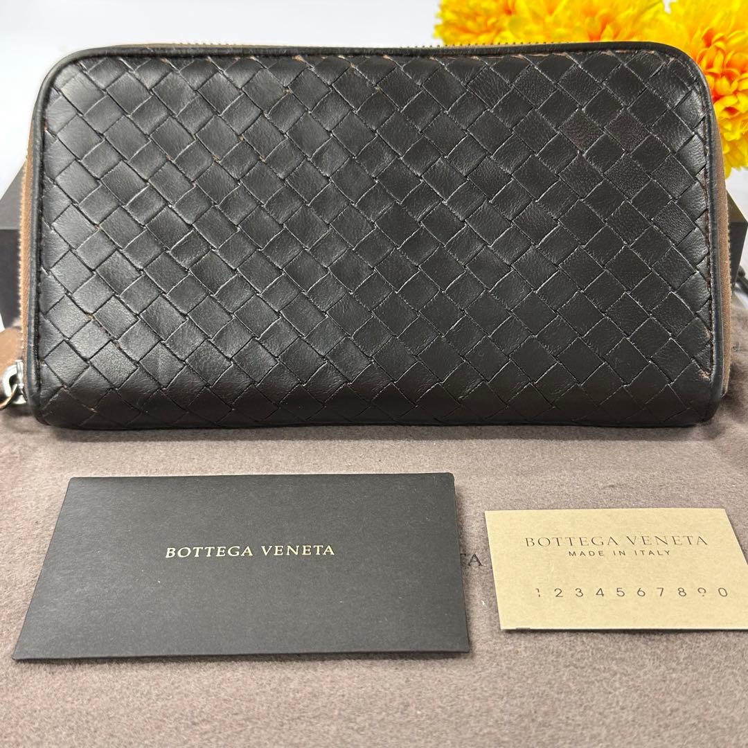 新品同様‼️ ボッテガヴェネタ　財布　長財布　イントレチャート　箱付き