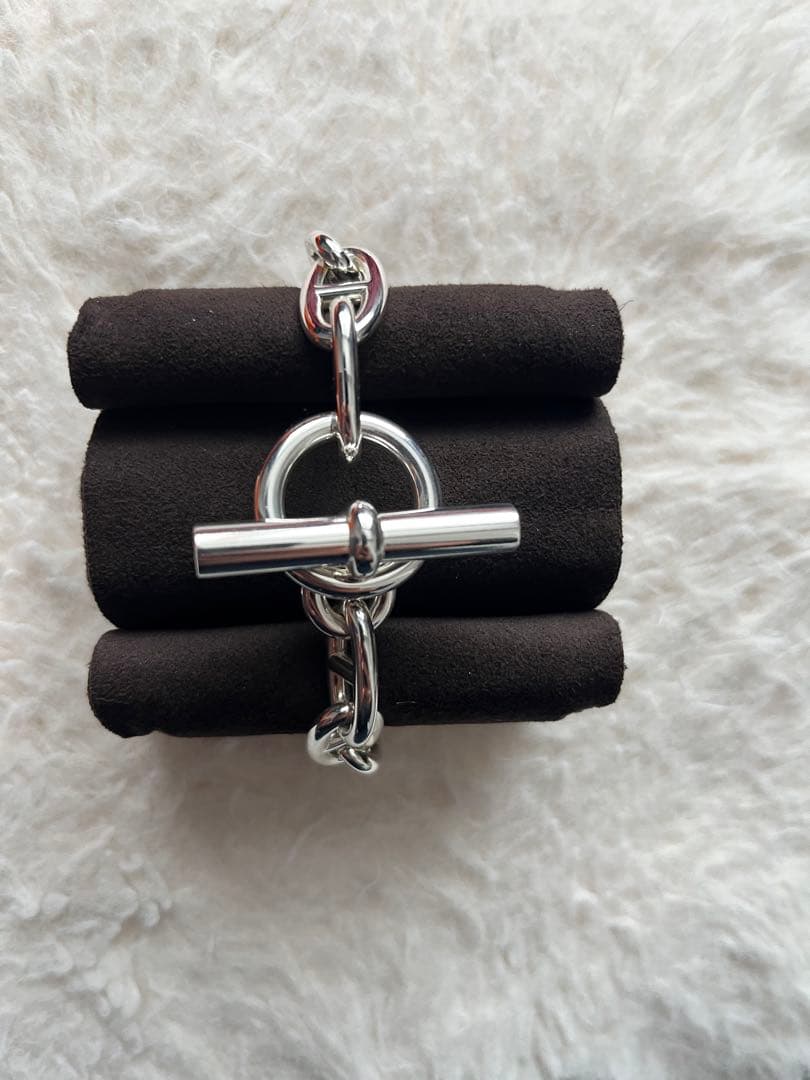 新品HERMES シェーヌダンクル　ブレスレットGM12コマ　ppp