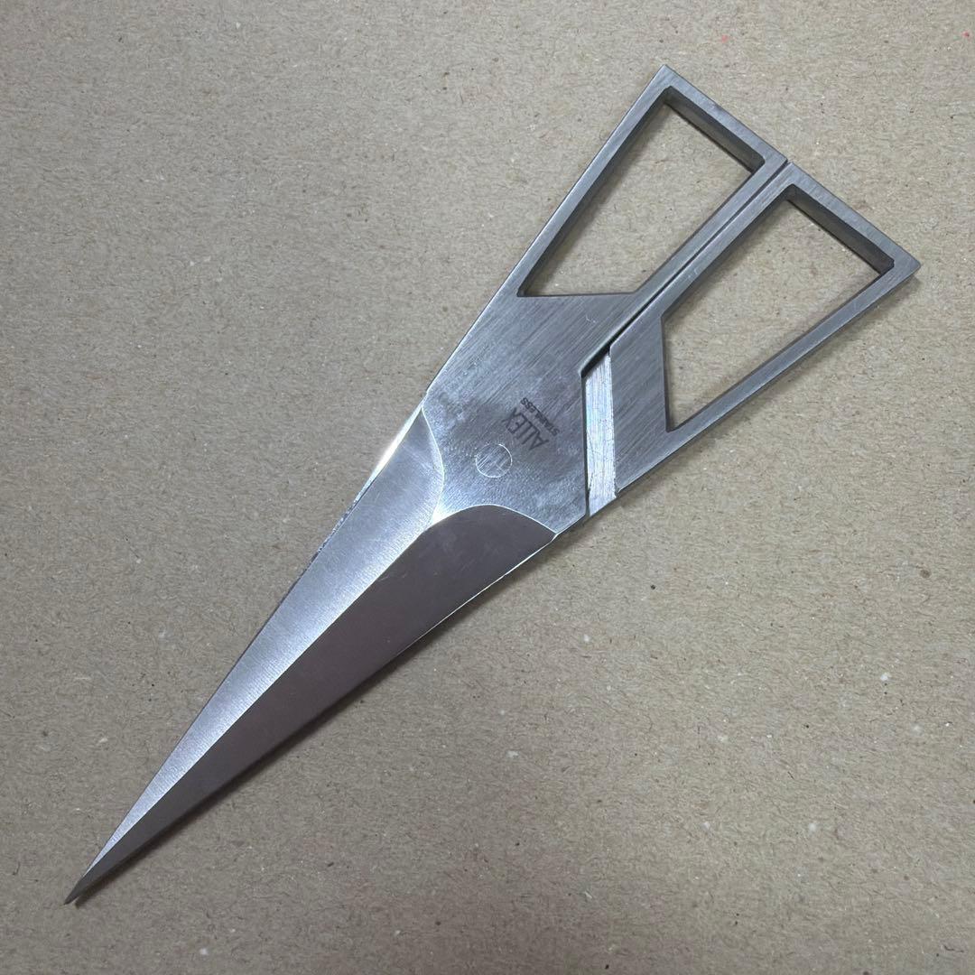 廃盤 ALLEX RAKUSHISYA 落柿舎 三角形 ハサミ 鋏 デザイン 箱