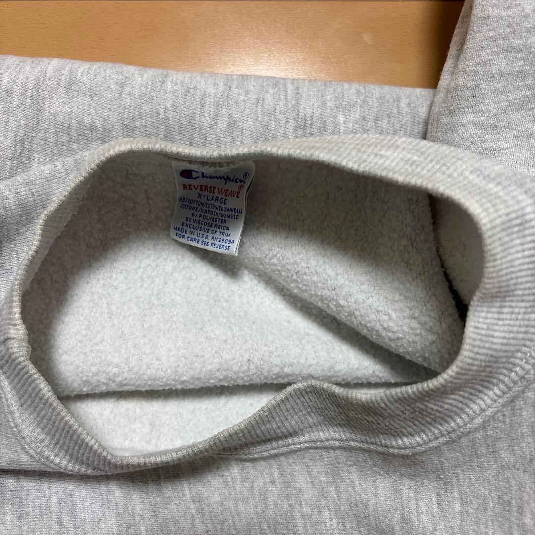 リバースウィーブ　USA製　xl 刺繍タグ　90s champion NYU
