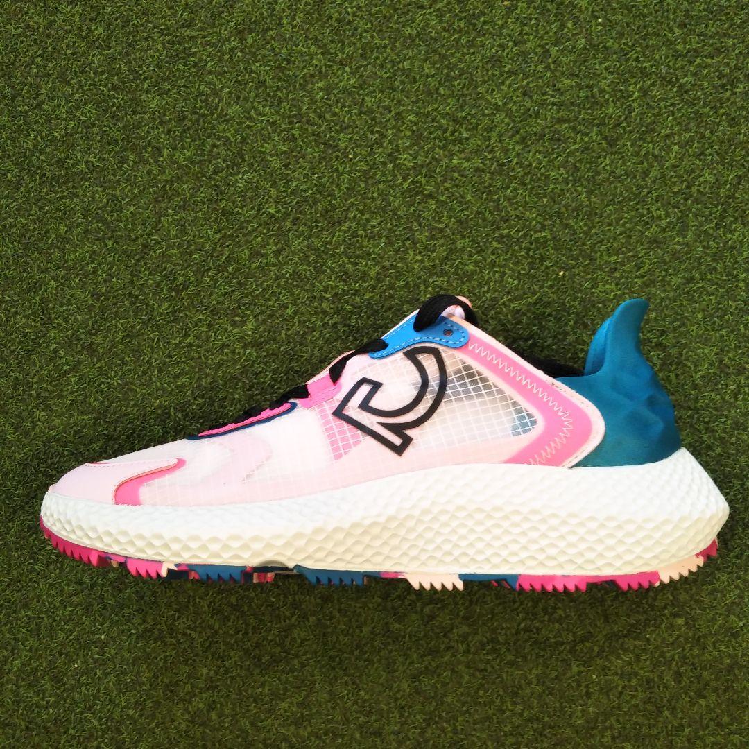新品 ジーフォア 073432855 ゴルフシューズ ピンク/ブルー 24cm