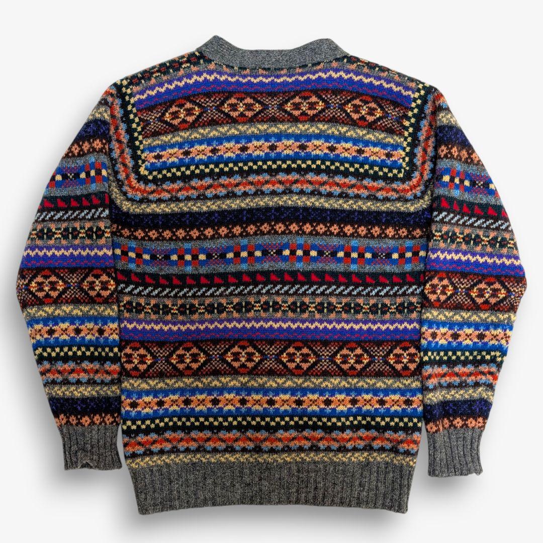 Jamieson's　ジャミーソンズ ニットカーディガン　M フェアアイル柄