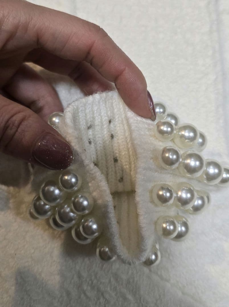 anuans　アニュアンス　パールニットトップス