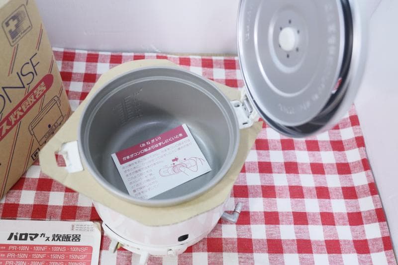 ◆パロマガス炊飯器PR-100NS-NSP◆プロパン用◆5合炊き◆フッ素樹脂加工