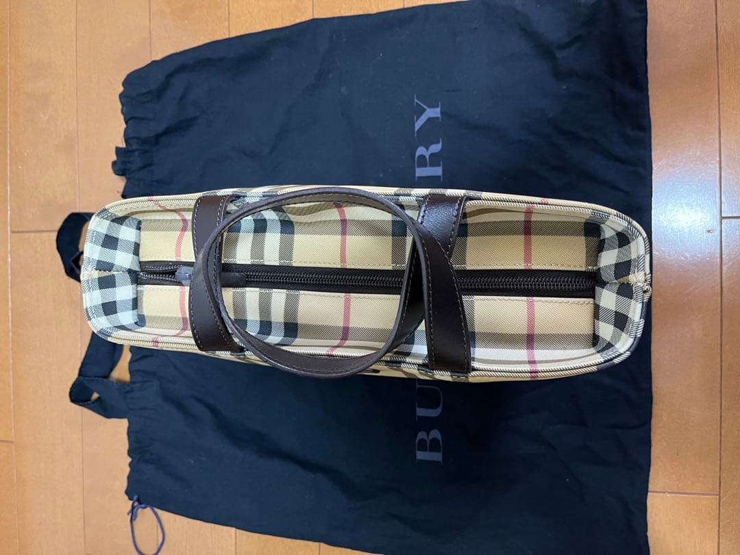 BURBERRY（バーバリー）ノバチェック手提げバッグ　pvc