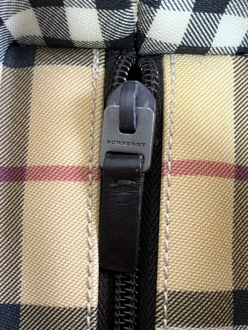 BURBERRY（バーバリー）ノバチェック手提げバッグ　pvc