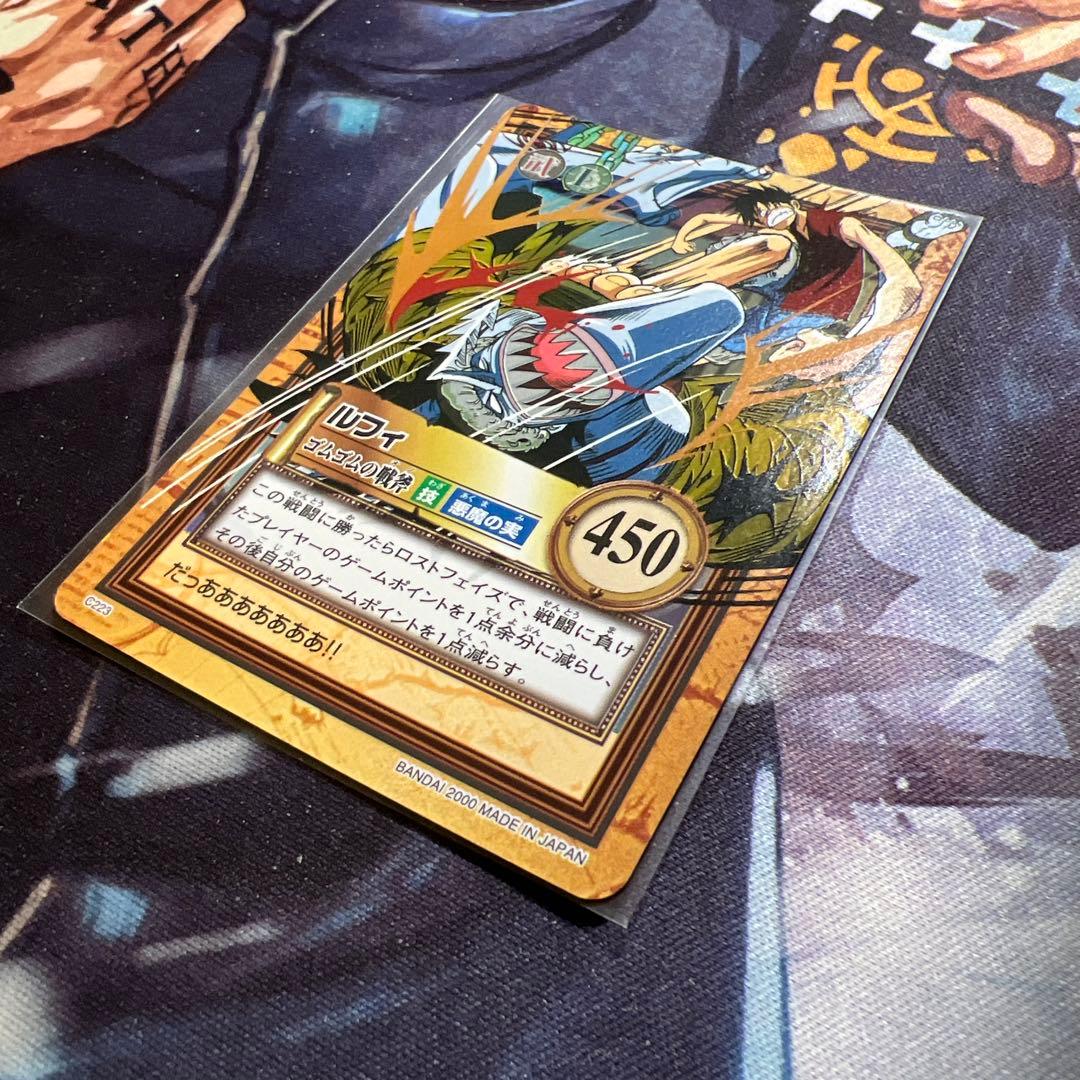 初期 ワンピースカードダス ハイパーバトル ルフィ C223 ゴムゴムの戦斧