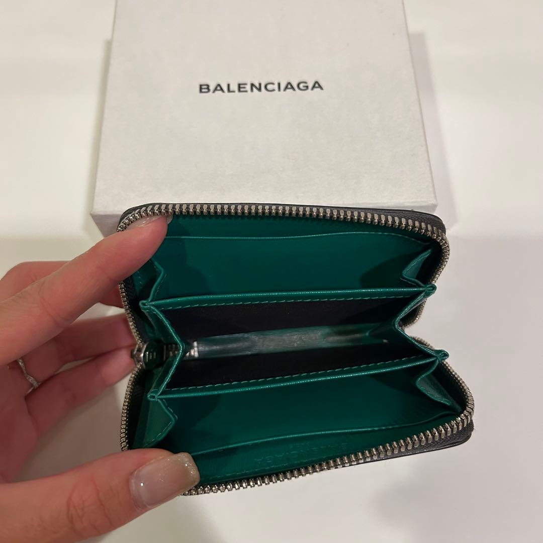 BALENCIAGA ケース グレー&グリーン