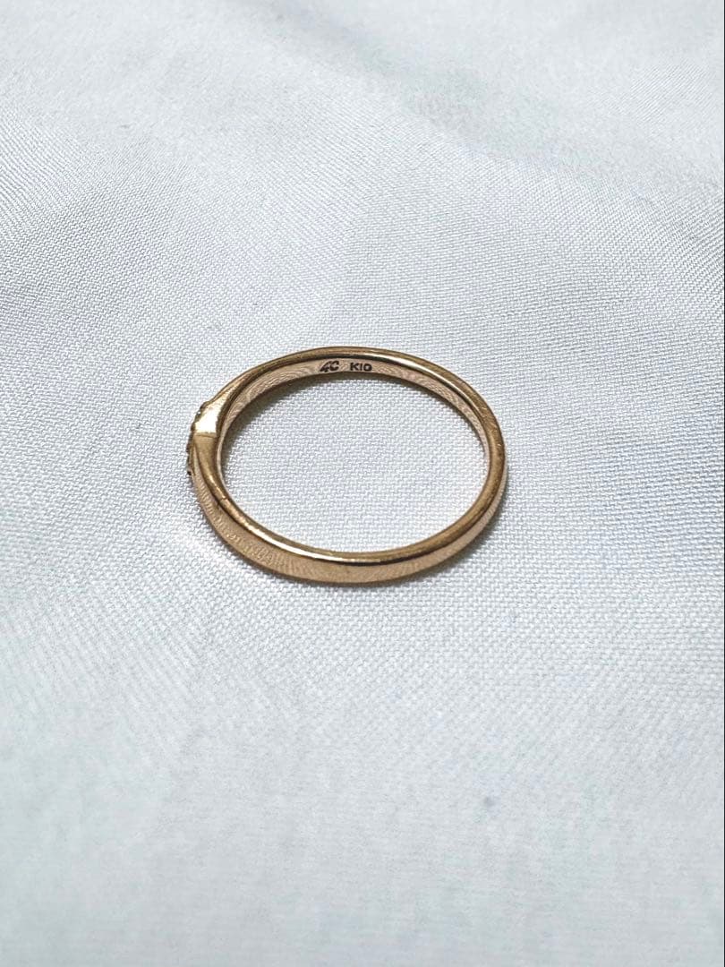 4℃ リング K10 ピンクゴールド 9号