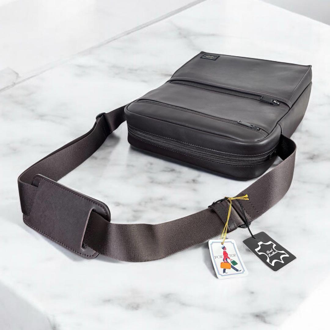 【タグ付き】PORTER / AMAZE SHOULDER BAG ブラウン