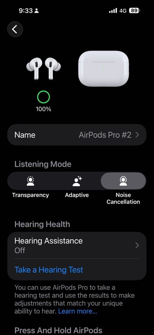 AirPodspro2本体とイヤーチップ6個、Lightning