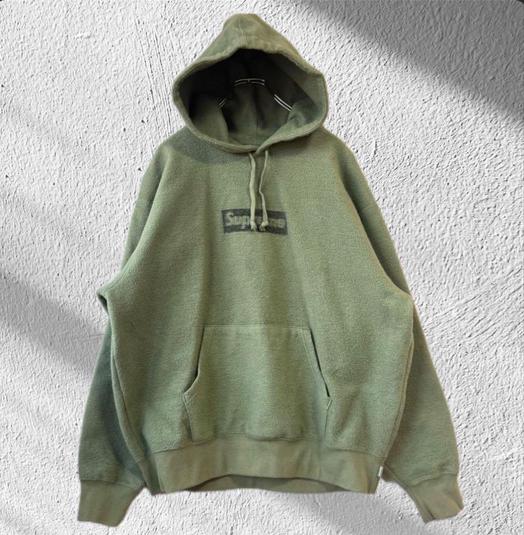 Supreme フリースパーカー オリーブグリーン ボックスロゴ 23ss