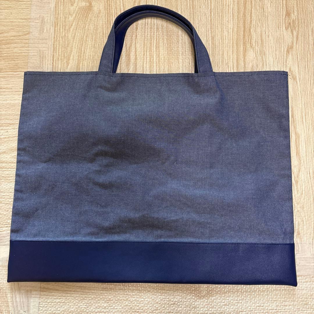 【未使用】familiar 女の子とクマのデザイン トートバッグ