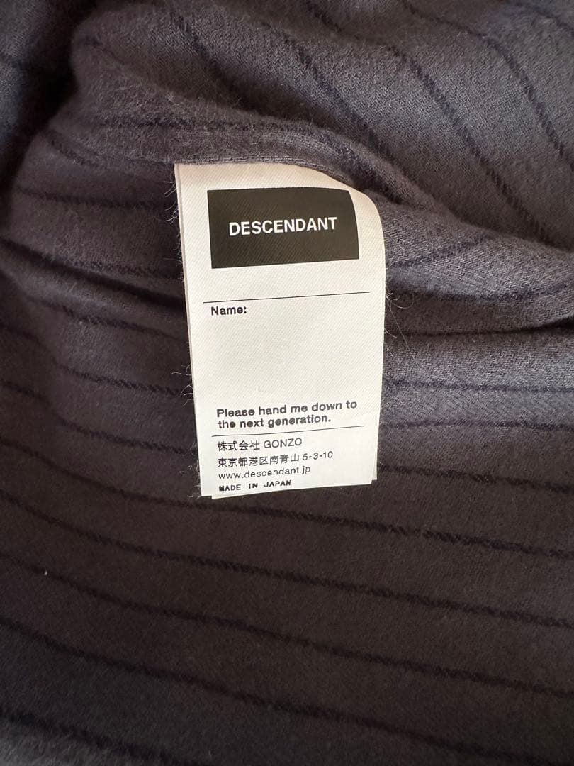 DESCENDANT PRT COTTON JACKET サイズ2 新品　未使用