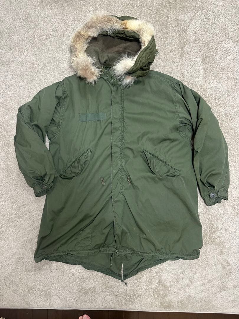 【米軍実物】M-65フィッシュテール　M-51フード付き　XL　70s