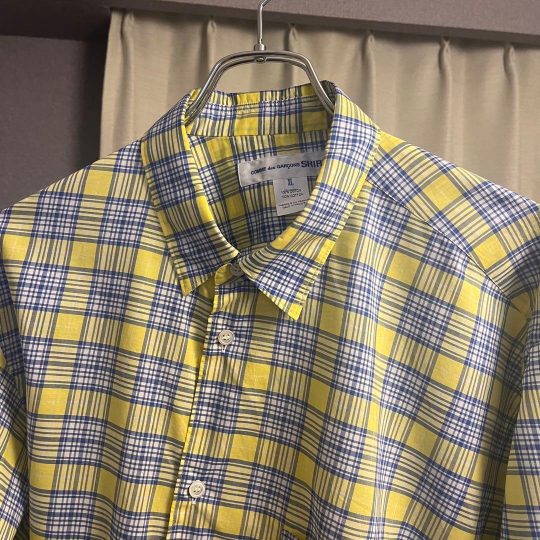 コムデギャルソンシャツ チェック comme des garçons