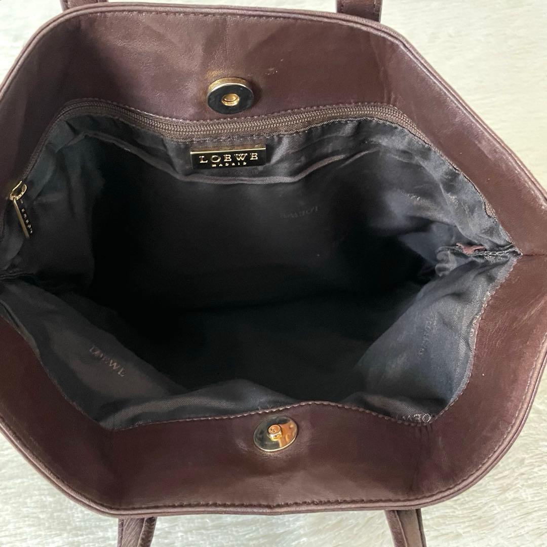 ヴィンテージ⭐️LOEWE ロエベ トートバック ナッパレザー ブラウン