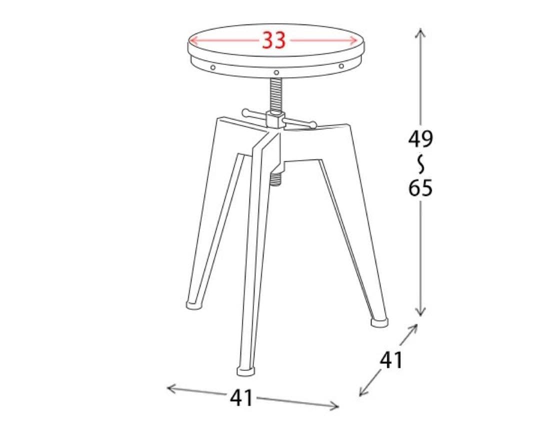 ビンテージアイアンカウンターチェア　１脚
