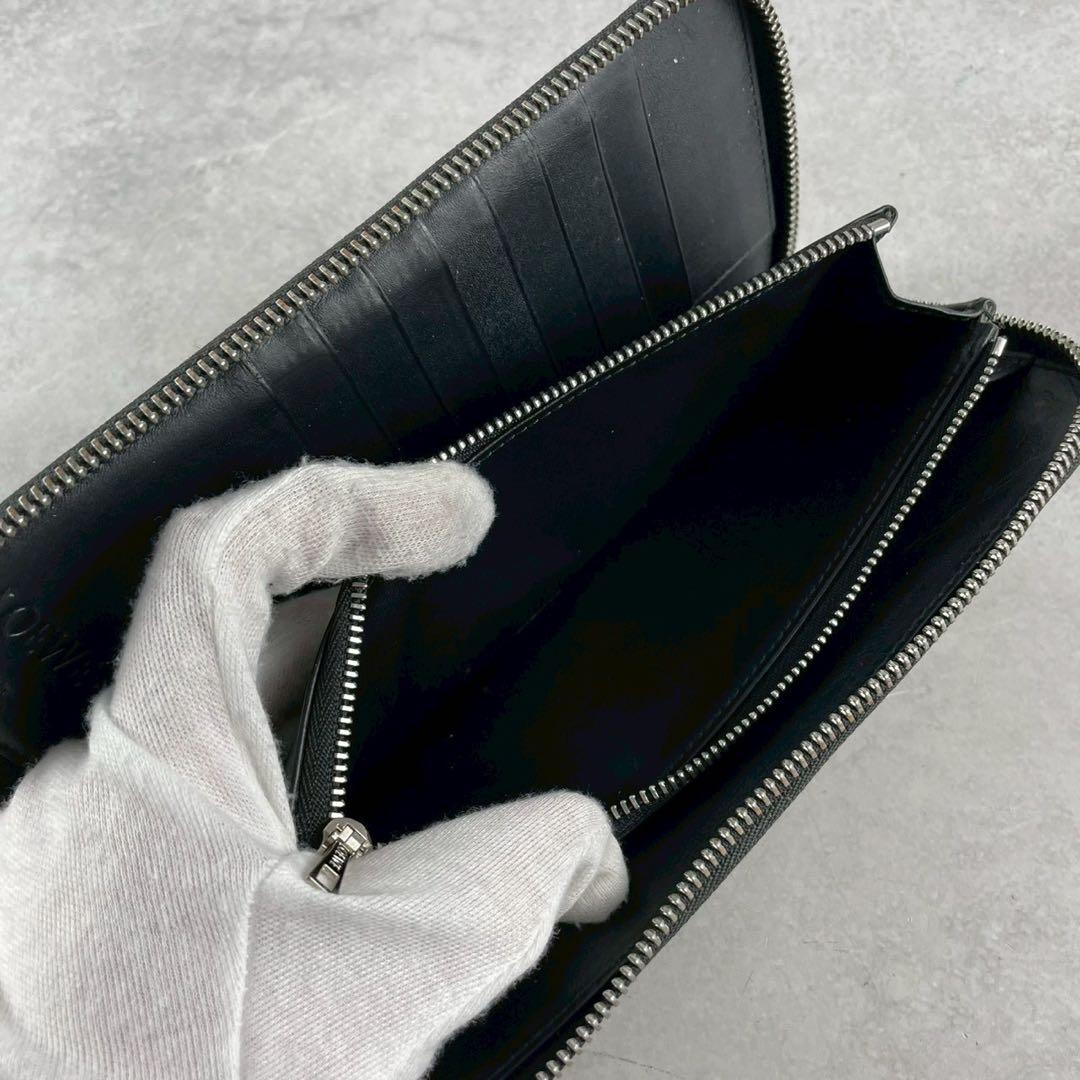 【美品】ロエベ パズル 長財布 アナグラム パズル ブラック