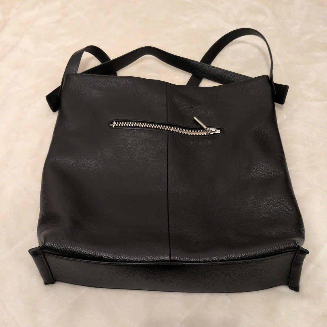 2点セット　BEAURE 本革バッグ　ブラック シルバー ショルダーバッグ