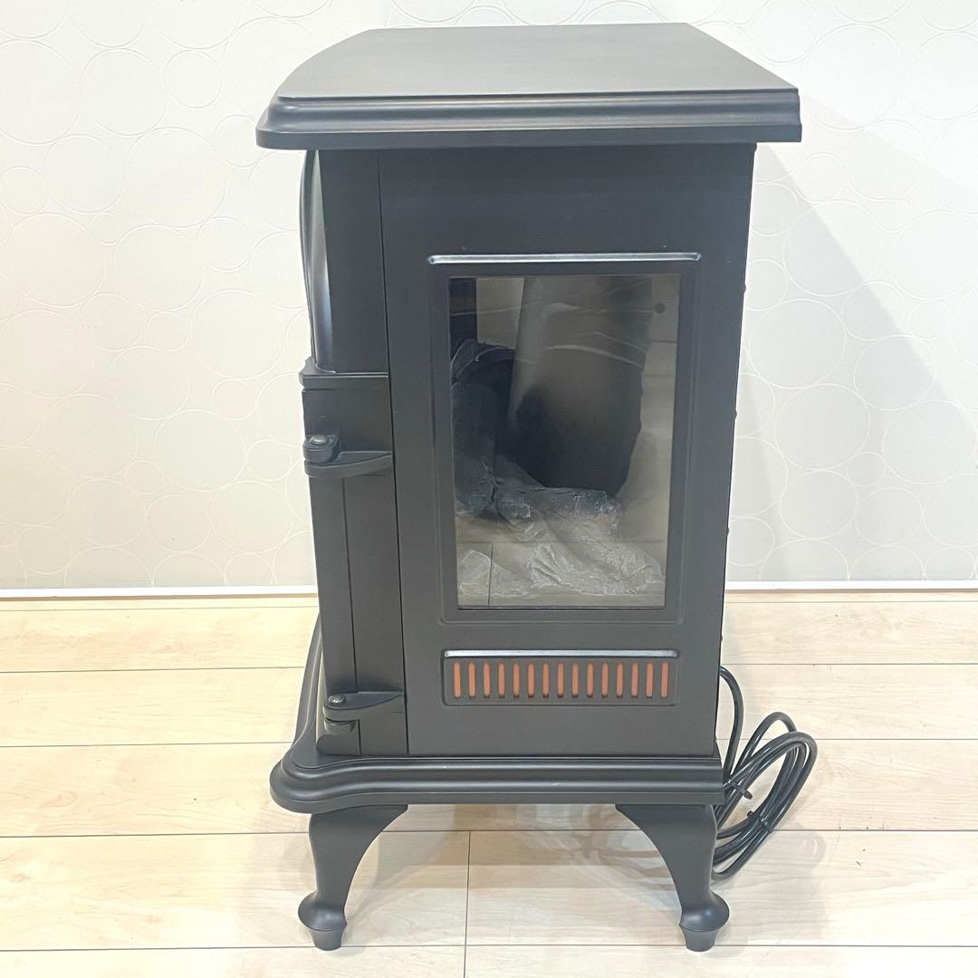 【美品】ニトリ 暖炉型ファンヒーター ワイド IQ BK 1000W 2019年