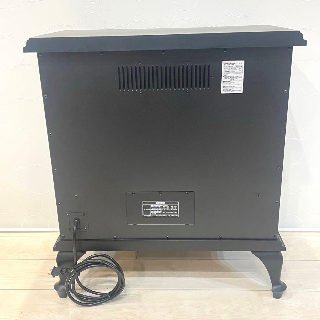 【美品】ニトリ 暖炉型ファンヒーター ワイド IQ BK 1000W 2019年