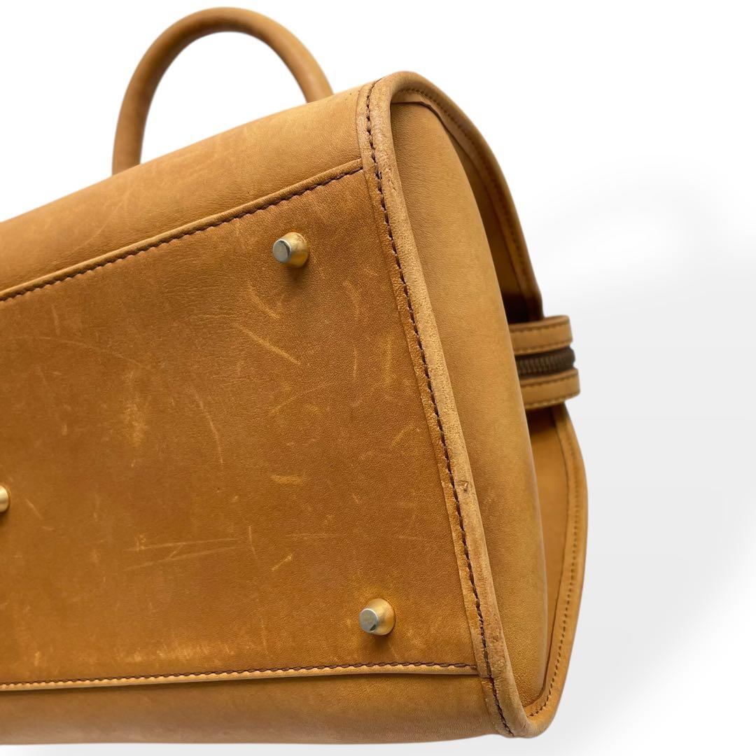 良品　Burberrys　希少　ヴィンテージ　ボストンバッグ　レザー　ブラウン