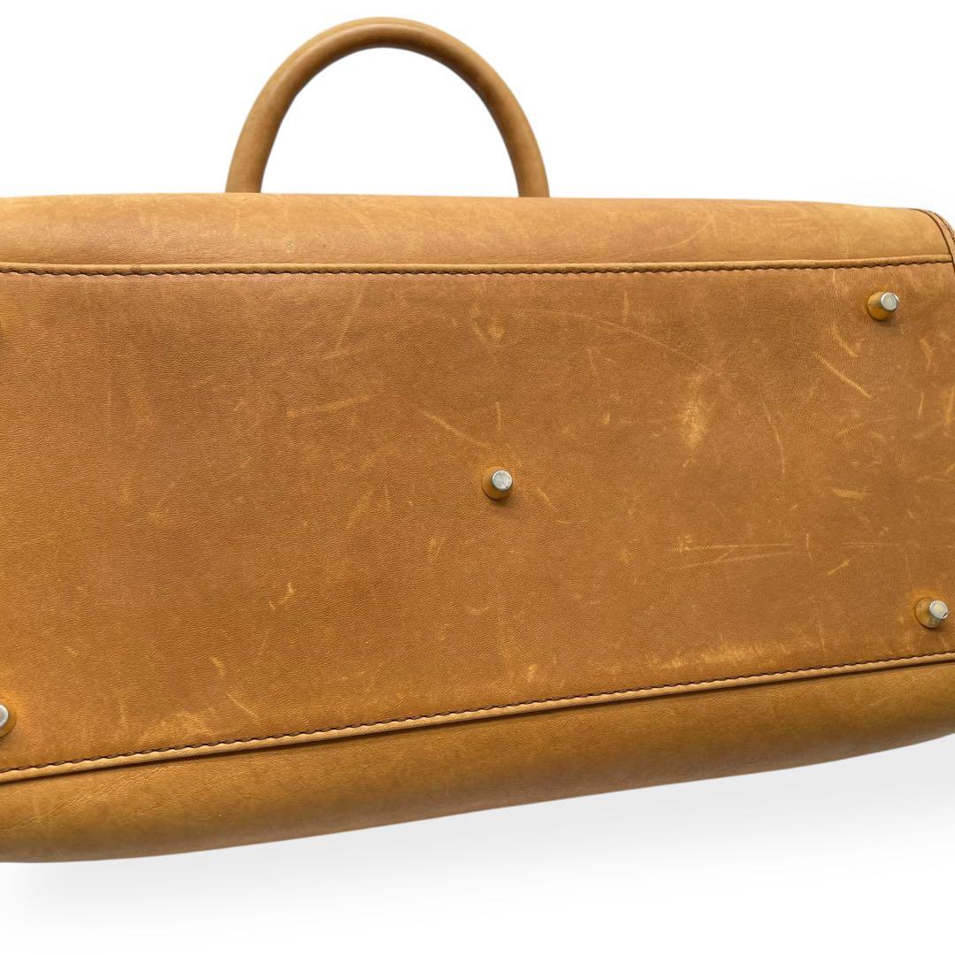 良品　Burberrys　希少　ヴィンテージ　ボストンバッグ　レザー　ブラウン