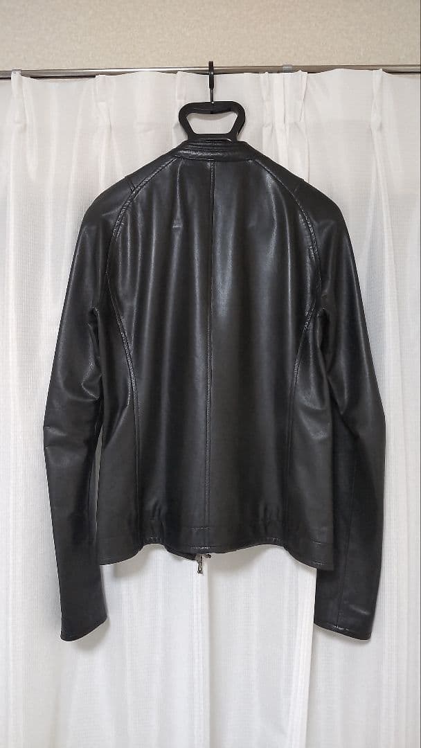 S　レザー　ライダース　ジャケット　 牛革　本革　日本製　黒　M