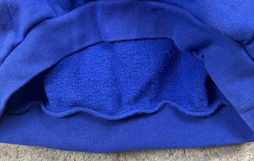 【人気】パーリーゲイツ ビッグロゴ スウェット パーカー ブルー メンズ4(M)