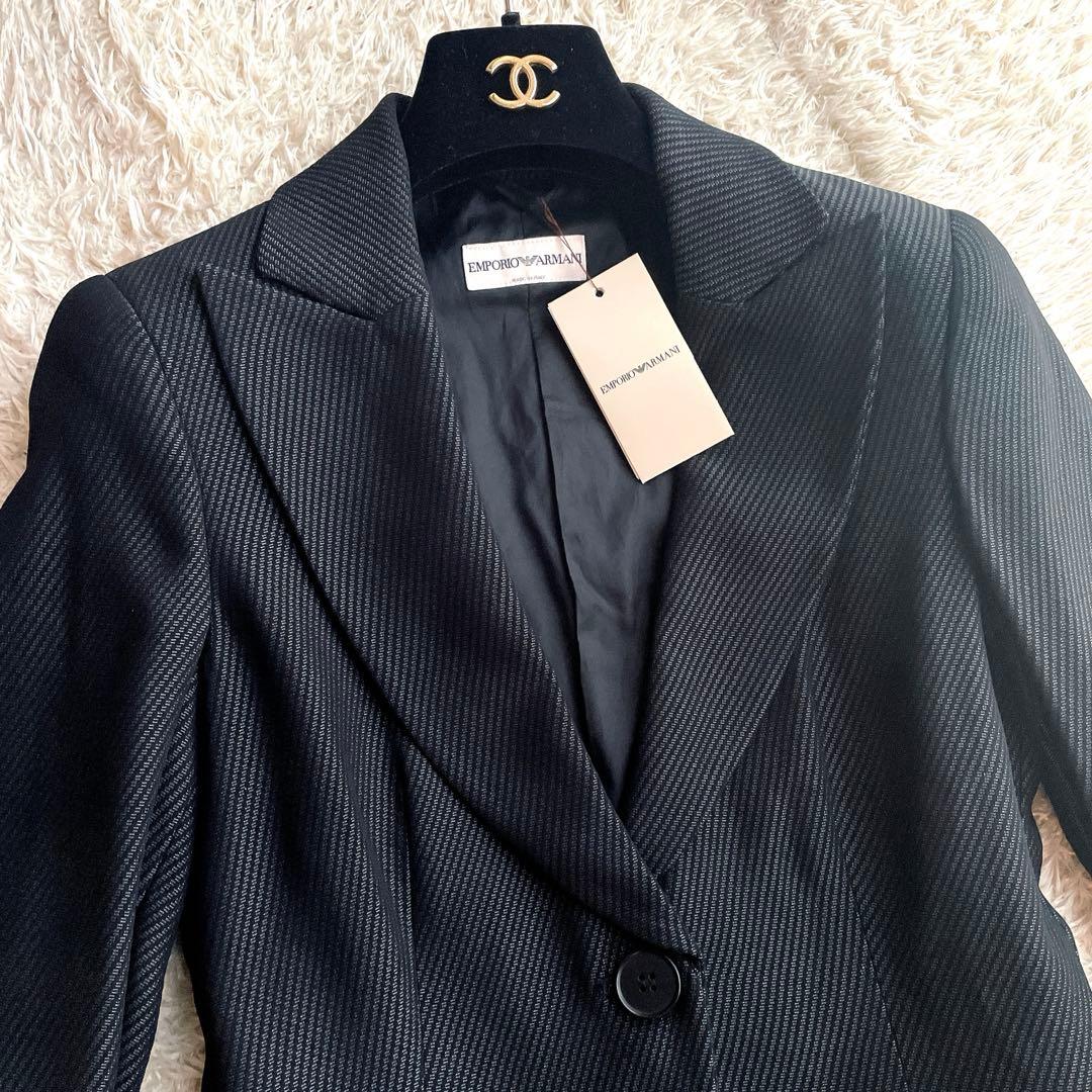 未使用・タグ付⭐︎EMPORIO ARMANI イタリア製 ストライプパンツスーツ