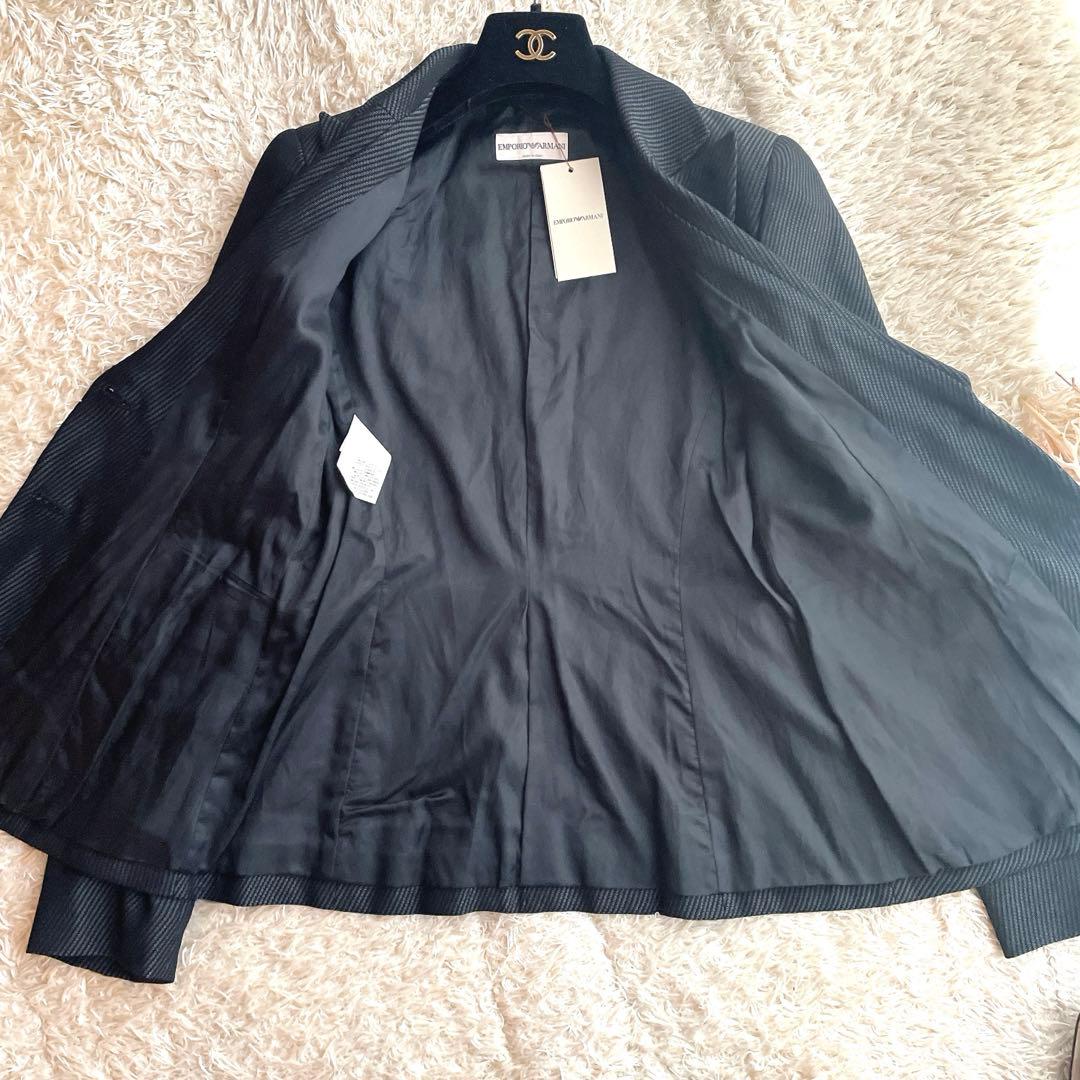 未使用・タグ付⭐︎EMPORIO ARMANI イタリア製 ストライプパンツスーツ