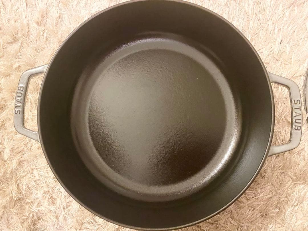 ☆美品☆ ストウブ　STAUB ブレイザー　ソテーパン　28cm グレー