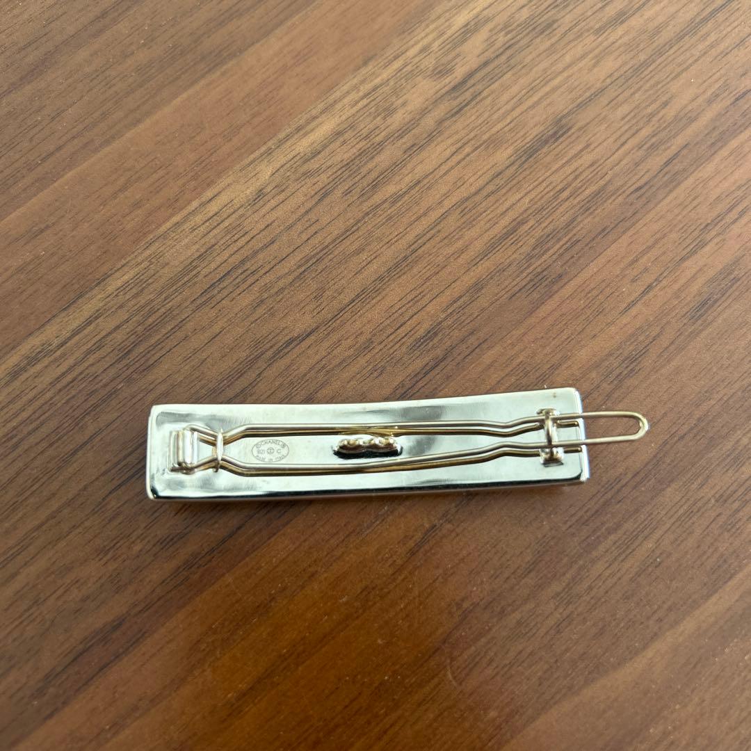 CHANEL クリスタル装飾 バーヘアピン
