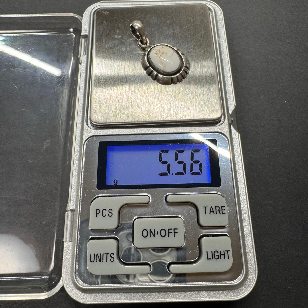 【ホワイトバッファロー sterling刻印】silver925 トップ