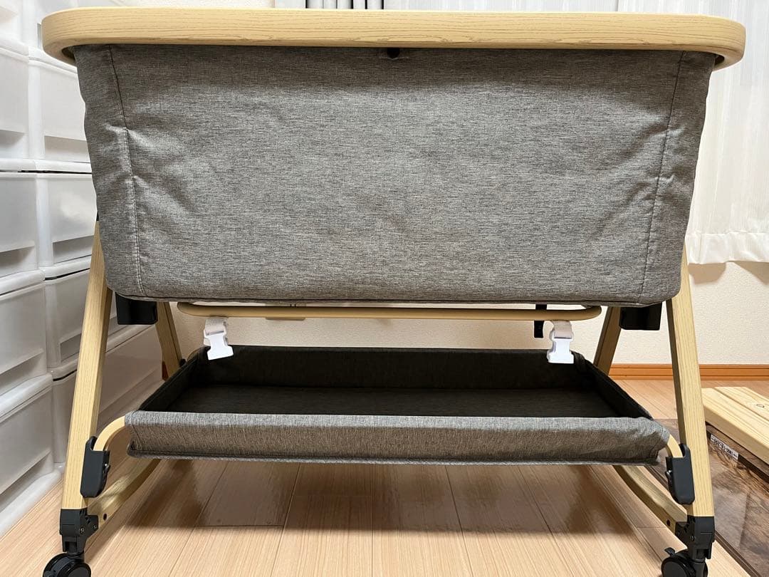 HZDMJベビーベッド グレー(直接引き取り可能)