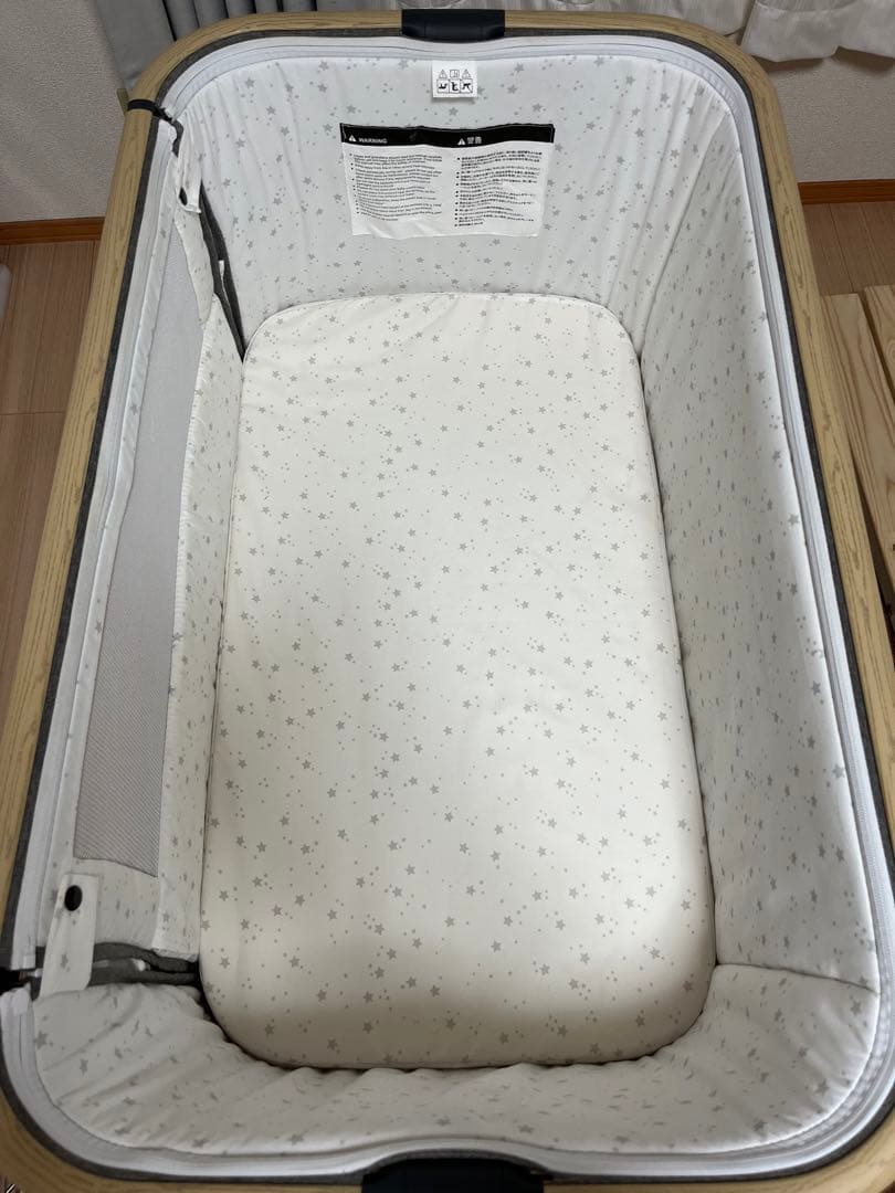 HZDMJベビーベッド グレー(直接引き取り可能)