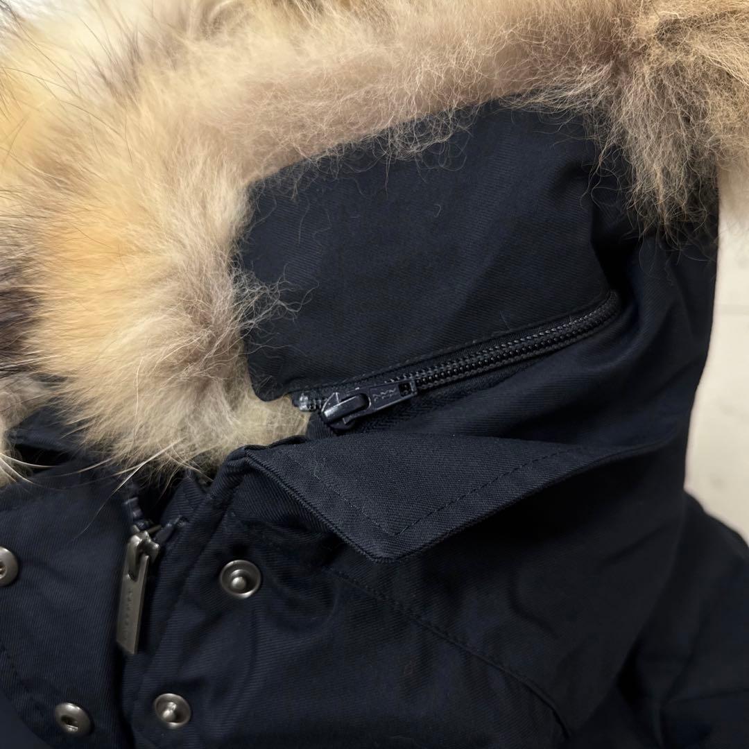 ピレネックス グルノーブル ファー ダウンコート ディープインク サイズ38