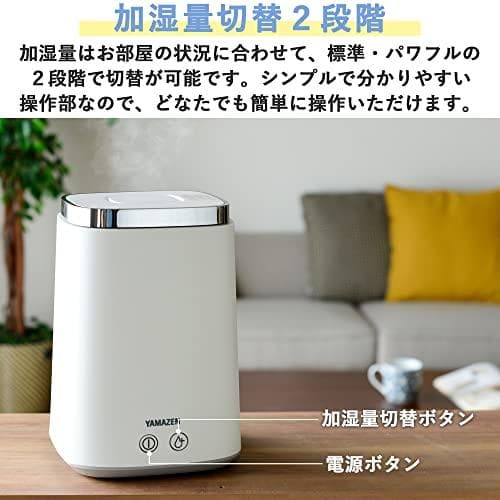 [山善] 加湿器 加熱式 スチーム式 上から給水 (最大加湿 500ml) rm