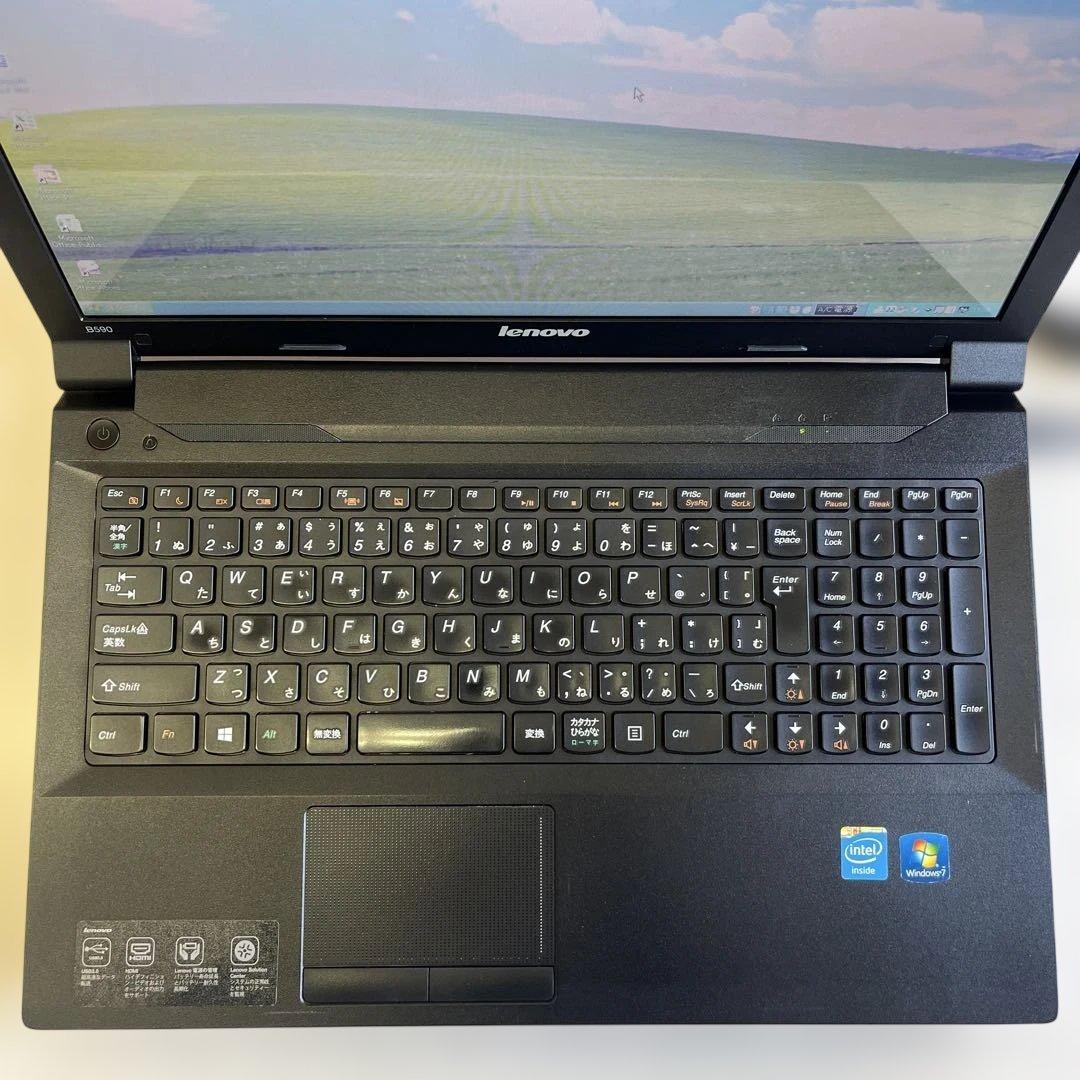 ☆格安美品☆WindowsXP☆レノボ15.6インチ大画面PC☆長時間バッテリー