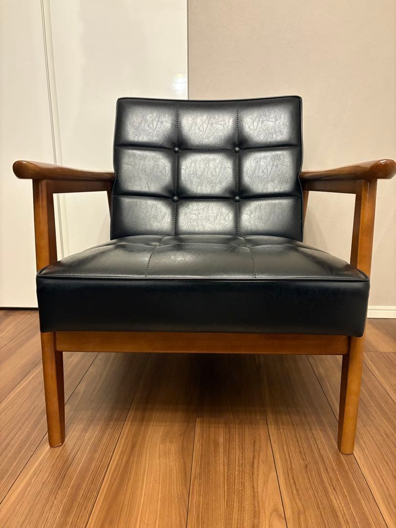 カリモク60 Kチェア 1シーター スタンダードブラック W36170BW