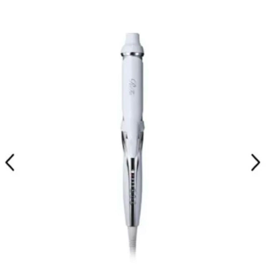 ホワイト カールアイロン 温度調節機能付き