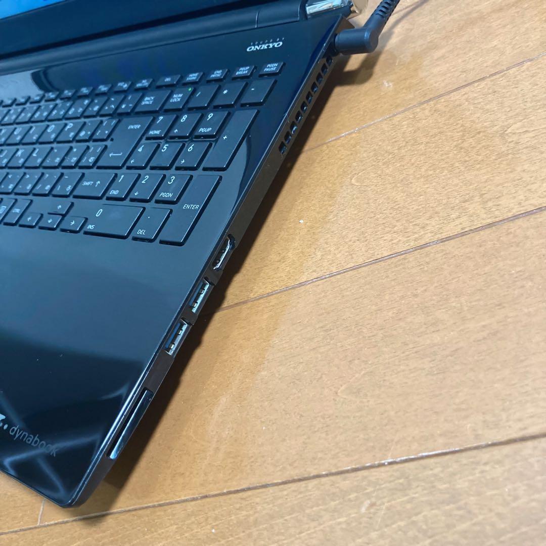 【価格重視】東芝 薄型ノートPC SSD オフィスWin11 プレシャスブラック