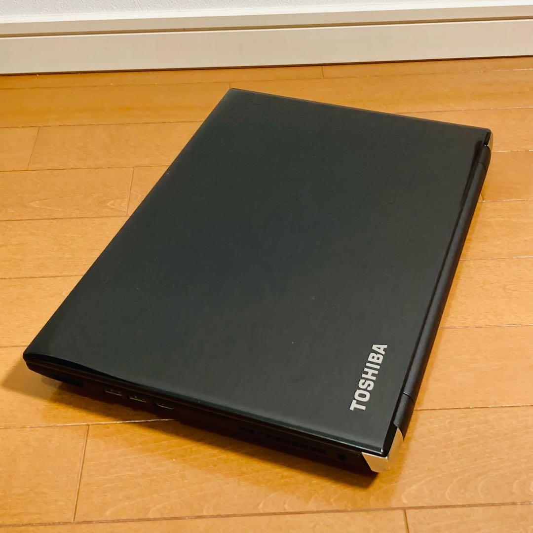 【価格重視】東芝 薄型ノートPC SSD オフィスWin11 プレシャスブラック