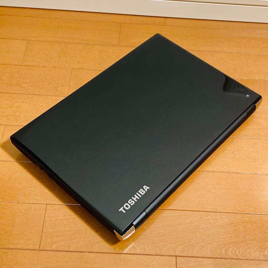 【価格重視】東芝 薄型ノートPC SSD オフィスWin11 プレシャスブラック